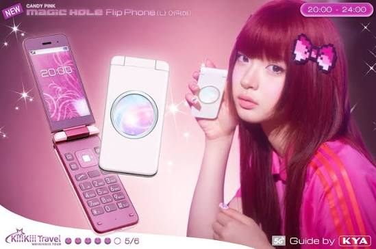 Concept image for 'Candy Pink Magic Hole Flip Phone' by KiiiKiii.