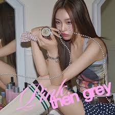 Album artwork for 'Pink, then grey' by Min Jiwoon.